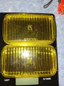 2 luces antiniebla ámbar amarillo, con la letra K hechas en Japón 5 1/2 × 3 1/4 - Imagen 1 de 5