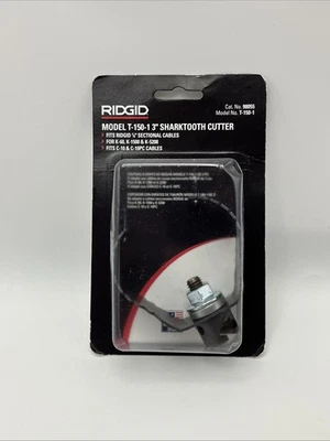 Cortador Ridgid 98055 T150-1 3 polegadas Sharktooth compatível com cabo C-10 - Imagem 1 de 2