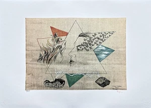 TOYEN - Portrait of André Breton - numbered  52/500, 70x50 cm (27,6x19,7 in) - Picture 1 of 4