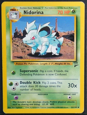 Nidorina Normal Uncommon #053/130 Base Set 2 LP - Image 1 of 2