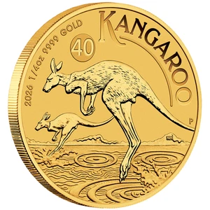 Goldmünze Känguru Nugget 2026 - Australien - Anlagemünze - 1/4 Oz ST - Bild 1 von 3