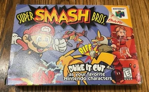 Super Smash Bros. Nintendo 64 N64 1999 completo di scatola - Foto 1 di 18