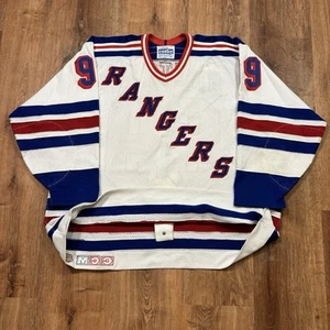 Vintage Wayne Gretzky New York Rangers Jersey CCM Cosby Authentic NHL Hockey 52 - Picture 1 of 10