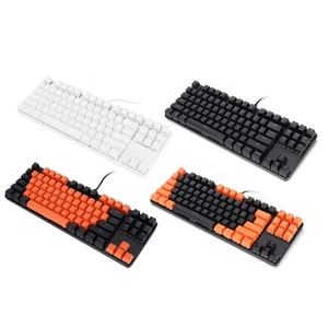 Mechanical Gaming Keyboard 87 Key 9 Backlight Modes Wired USB Backlit Keyboar CB - Bild 1 von 36