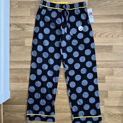 Pantalones de dormir Pittsburgh Steelers para mujer talla mediana nuevos con etiquetas Foto 1 de 4