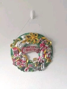 Molde de plástico vintage para decoración de puertas de pared de Navidad árbol de Navidad corona colgante - Imagen 1 de 13