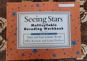 New Seeing Stars Multisyllable Decoding Workbook Bok 6 Nanci Bell - Picture 1 of 1