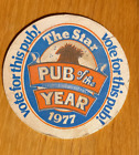 The Star   Pub Of The Year 1977    Vintage Beer Mat 1977