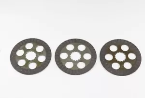 Rear Brake Friction Disk Replacement SET OF 3-Kawasaki Prairie/Brute Force - Picture 1 of 4