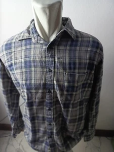 UNIQLO Plaid Shirt Button Up Long Sleeve Shirt Blue / Black | P:21, L:29.5in - Picture 1 of 11