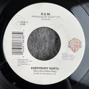 R.E.M. Everybody Hurts / Mandolin Strum 45 Warner 7-18638 NEW UNPLAYED REM - Picture 1 of 4