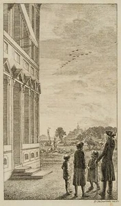 D. CHODOWIECKI (*1726), Lehrer mit seinen Schülern,  1779, Radierung Figürlich - Picture 1 of 4