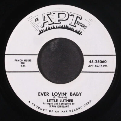 LITTLE LUTHER: ever lovin' baby / cryin' blues APT 7" Single 45 RPM - Image 1 of 2