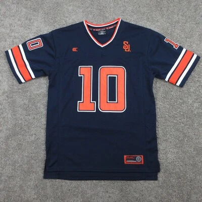 Camiseta de fútbol deportivo Syracuse naranja para niños XL azul Coliseo #10 cosida Foto 1 de 4