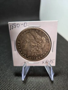 1880-O Morgan Silver Dollar – Extremely Fine45 – Historic American Coin! RARE - Picture 1 of 2