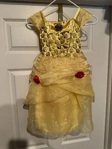 Disney Parks Castle Collection Belle Costume Gown Dress Child Size XS 4 V2 - Picture 1 of 24