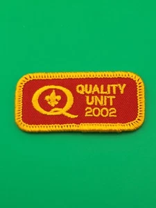 Quality Unit 2002 Award Patch BSA Boy Scouts Of America NEW - Bild 1 von 2