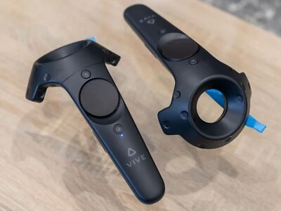 HTC VIVE Wireless Controllers (Pair). Excellent Condition - Image 1 of 2
