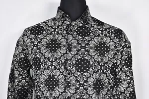 The Kooples Japanese Cloth Bandana Paisley Pattern Men's Long Sleeve size M - Picture 1 of 8