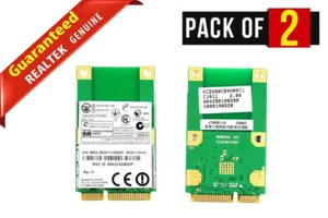 LOT x 2 REALTEK WN6602L Wireless Card MINI-PCI-E LITE-ON 6042B0108208 V000190550 - Picture 1 of 4
