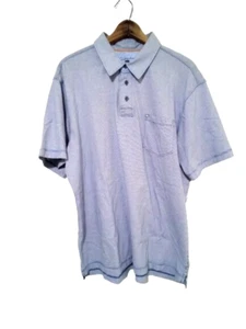 Quiksilver Polo Men's Estilo Polo Shirt Short Sleeve Casual Shirt XL Light Blue - Picture 1 of 9