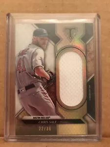 2017 Topps Triple Threads TTT Chris Sale Jersey Red Sox 22/36 - Picture 1 of 2