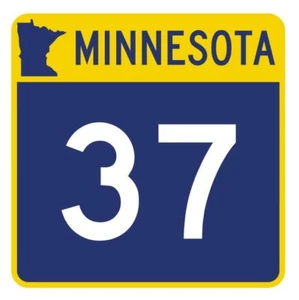 Minnesota State Highway 37 Sticker Decal R4731 Highway Route Sign  - Picture 1 of 1