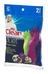 Mr Clean 243092 Small Duet Reusable Latex Gloves - Picture 1 of 1