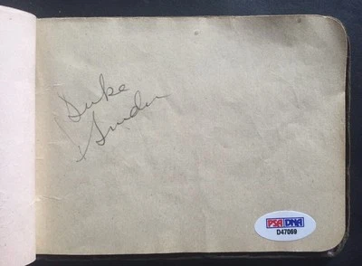 Duke Snider Rookie Auto 1947 Super Rare Vintage Signed Brooklyn Dodgers Psa Coa - Image 1 of 4