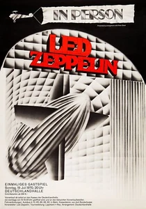 Lote de (7) carteles de conciertos Led Zeppelin 1969-1980 13 x 17 reproducción - Imagen 1 de 7