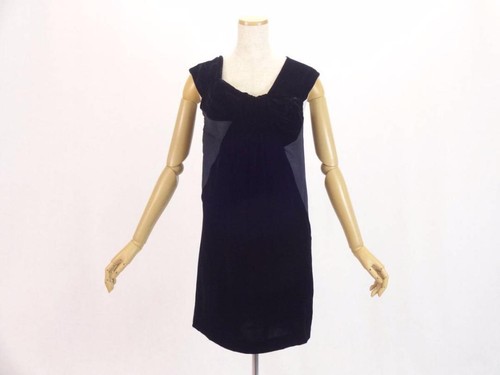 Abito Miu Miu Donna in seta velluto design a nastro donna usatoa ta 365777