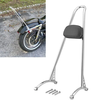 Barra de respaldo de 23" para Harley Sportster XL 1200 Iron 883 Forty Eight 2004+ Foto 1 de 4