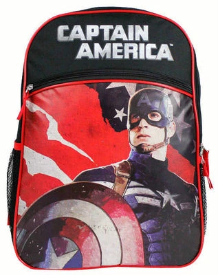 Mochila 16" Multi-Compartimento Vengadores Marvel Capitán América Nueva Foto 1 de 4