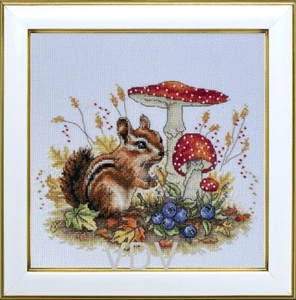 DIY Needlepoint Kit Chipmunk Set for Home Decor & Gifting - Picture 1 of 13