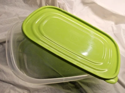 1 Rubbermaid Take Alongs 1.1 Gal Large Rectangles Containers & Lids  Neon Green - Image 1 of 3