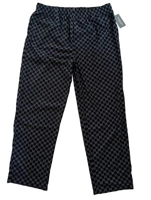 Nuevo con etiquetas Pantalones de Pijama Michael Kors Para Hombre Negro Gris Polar Logo MK RARO Talla L Foto 1 de 4