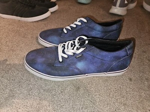 VANS Atwood Low Night Sky Space Galaxy Stars - Women's 10 - Picture 1 of 5
