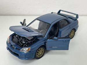 MotorMax 1/24 Scale Metal Model 73330 - Subaru Impreza WRX STi - Blue