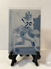 2015 Topps Field Access Eric Dickerson Cyan Printing Plate 1/1