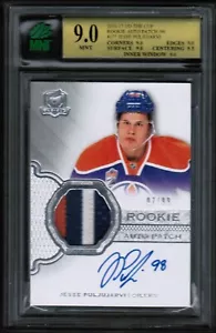 2016 17 UD The Cup Jesse Puljujarvi Auto Patch MNT 9 Rookie Rc /99 3 Cl 4 Brk - Picture 1 of 4