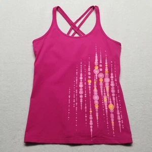Eddie Bauer M Tank Top First Ascent Pink Built  in Bra Active Gym Yoga Workout  - Picture 1 of 8