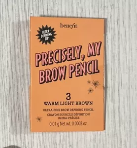 Benefit Precisely, My Brow Pencil Ultra Fine #3 Warm Light Brown Travel 0.01 g - Picture 1 of 1
