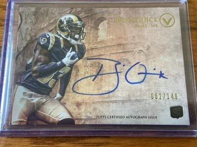 2012 Topps Valor Autographs #VABQ Brian Quick 62/146 RAMS - Image 1 of 2