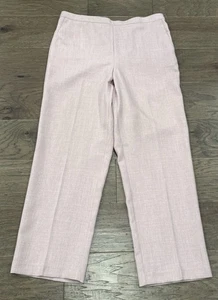 Women’s Size 16 Alfred Dunner Light Pink Pull-on Dress Pants Elastic Waist - Picture 1 of 5