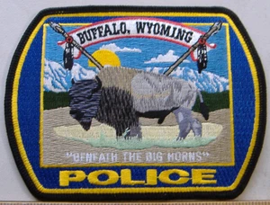 PARCHE DE TELA BUFFALO POLICE WYOMING - Imagen 1 de 1