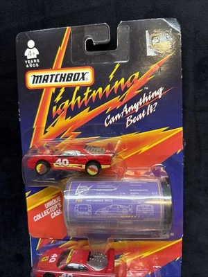 1991 Matchbox Lightning LR750 32750 Red Ferrari 40 unique collector's case New - Image 1 of 2