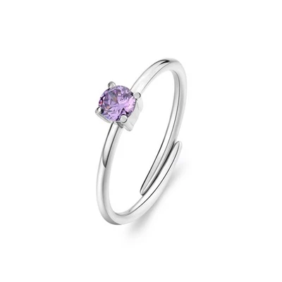 Anello donna ragazza linea Dazzly Gioielli S'AGAPO SDZ33  viola regolabile - Immagine 1 di 2