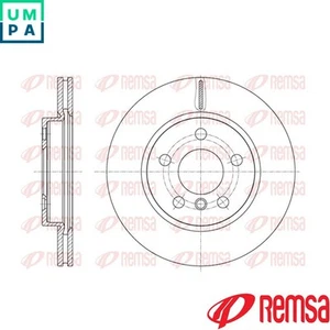 2x BRAKE DISC 61617.10 FOR BMW B38A15A B37C15A 1.5L 3cyl 2 Active Tourer F45 - Picture 1 of 6