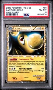 2010 POKEMON UNLEASHED LANTURN PRIME #86 ULTRA RARE PSA 8 NM #114490336 - Picture 1 of 2