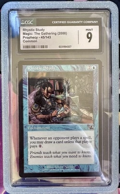CGC 9 Mint RHYSTIC STUDY! *PROPHECY* MTG Magic The Gathering - Image 1 of 2